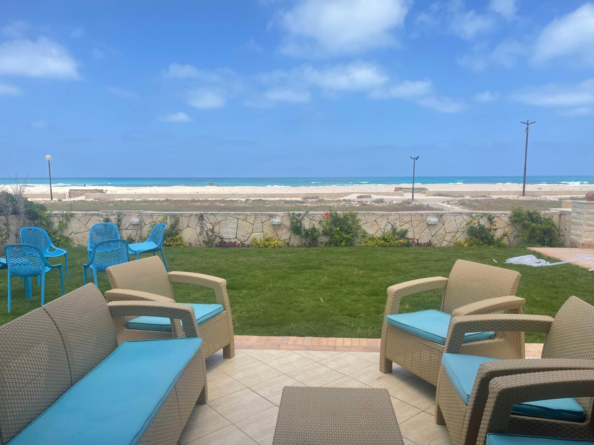 Stunning Beachfront Villa On North Coast Mediterranean Dawwar Aba Mahrus Exterior foto